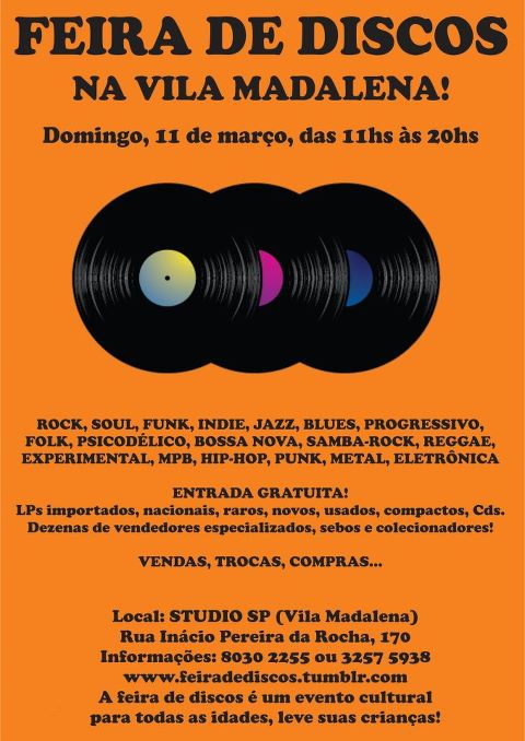 Feira de discos na Vila Madalena